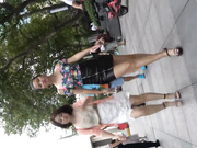 国内厕拍大神四处游荡尾随美腿美女进女厕偷窥步行街跟了很久吃撸串美眉